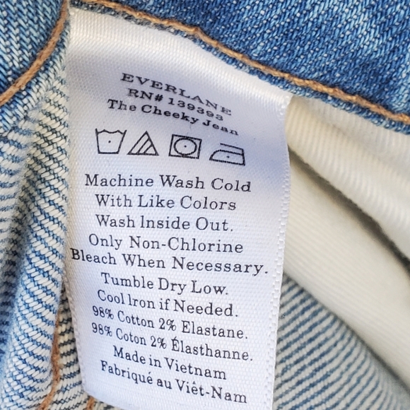 Everlane The Cheeky Light Blue Crop Jeans Size 26 - Picture 5 of 5